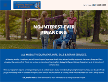 Tablet Screenshot of manningmobilityhealthcare.com.au